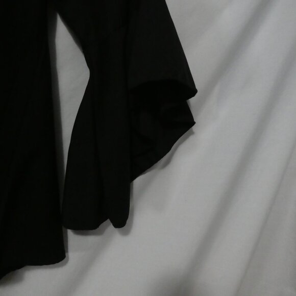 SHEIN - Curve | 1XL | Chic Black Blouse | Bell Sleeves | Back Tie Detail - Picture 8 of 15